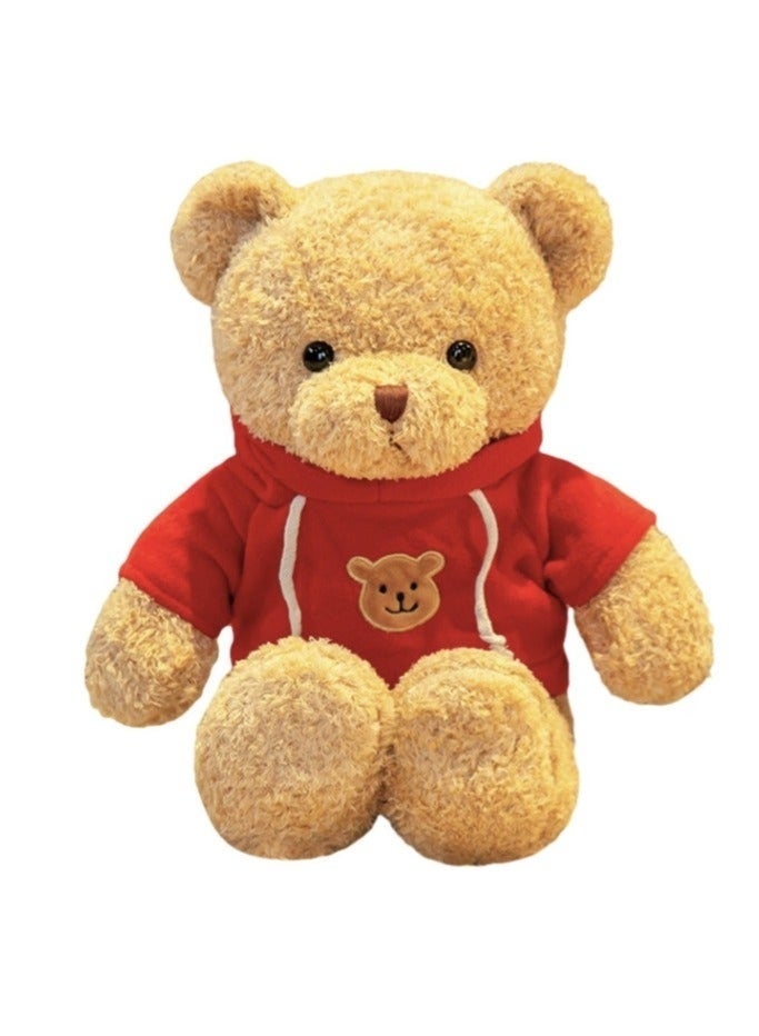 Cute Teddy Bear Plush Stuffed Animal, Teddy Bear with Clothes, Gifts for Children( Brown) - Image 1